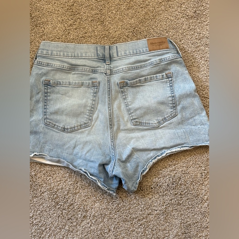 Abercrombie Kids Light Blue Jean Shorts - Picture 2 of 3